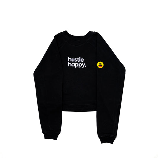 Women's HH Cropped Crewneck Sweatshirt Black
