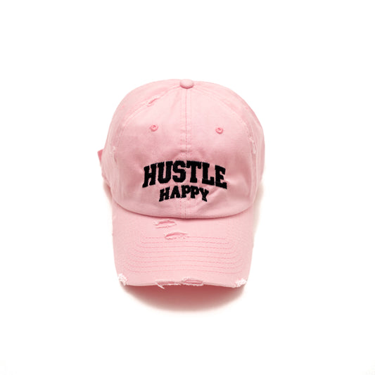 Distressed Dad Hat Pink