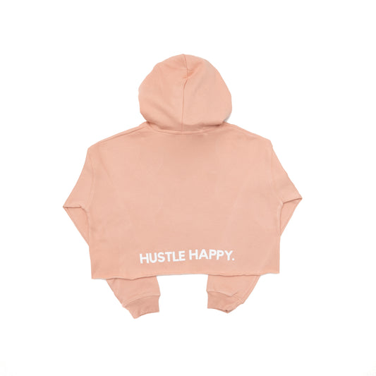 Women's Cropped Hoodie Peach