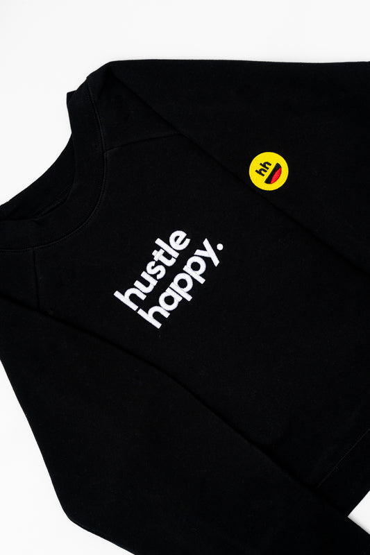 Women's HH Cropped Crewneck Sweatshirt Black