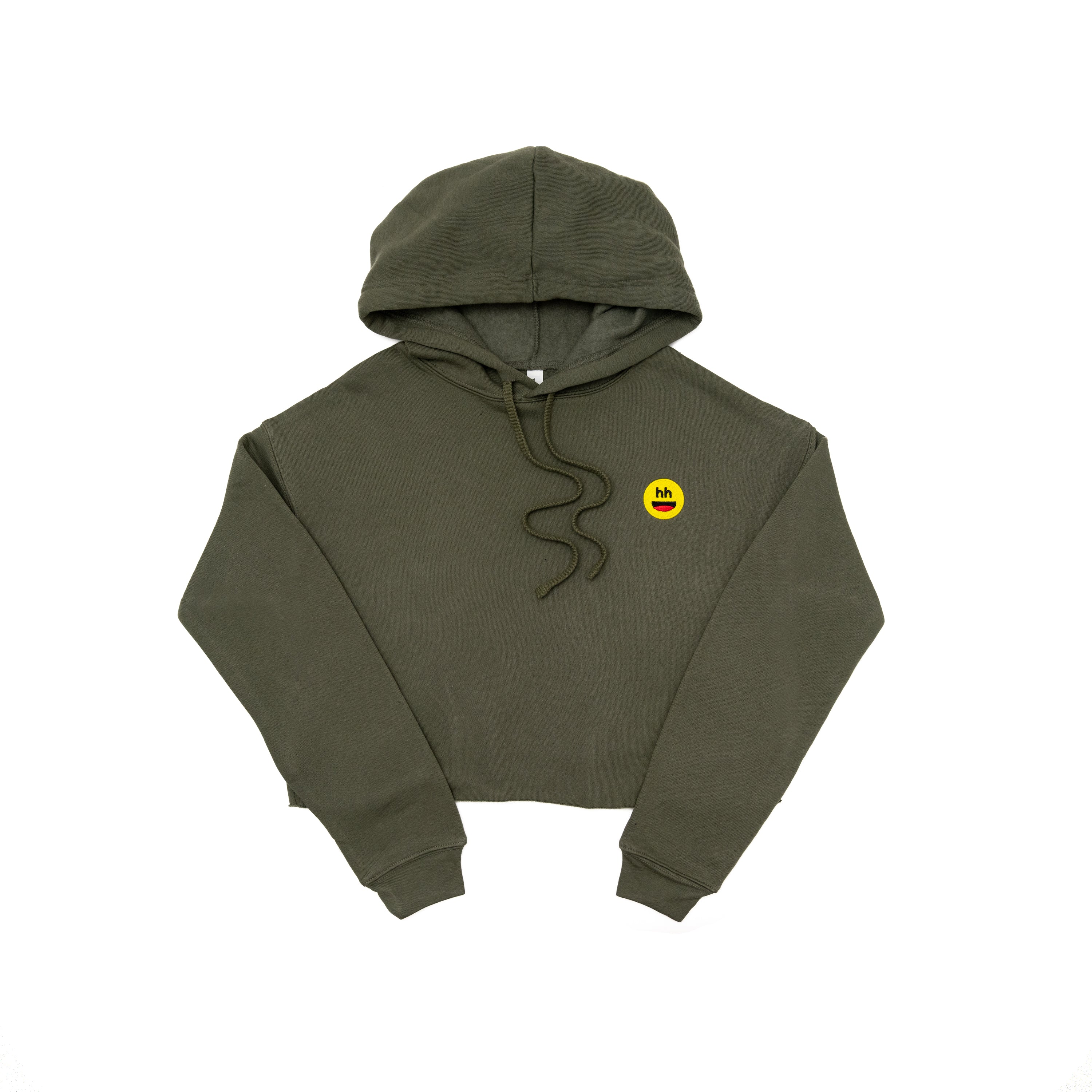 Women's Cropped Hoodie Olive – Hustle Happy